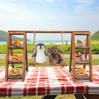 3 Tiers Solid Wooden Simplicity Serving Tray Dessert Stand Decor Cupcake Stand