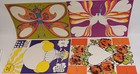 Vintage 1960 s Pop Art Fold-a-note Stationery Sheets  4 Designs Total Of 32