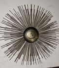 Contemporary Brass Gold Sunburst Styled Wall Art Similar To Curtis Jere Mcm