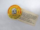 Vintage 1958 Theodore Roosevelt Centennial Button   Burning Hills Ticket