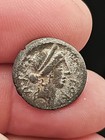 Rare Roman Republic Silver Ar Denarius Q  Sicinius Coin 49 Bc
