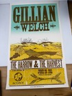 Autographed Gillian Welch Concert Poster Hatch Print Harrow Harvest