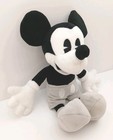 Disney Parks Authentic Mickey Mouse Classic Black   White 11  Plush Stuffed Toy 