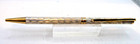 Silvertone Ball Pen-takes Cross Style Refill-straight Line Design-gold Trim--new
