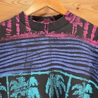 Vtg Flamingo Palm Tree Aop T Shirt Men 2x Screen Print Custm Tropical Summer 90s