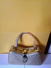 Vintage Gold Metal Frame Handled Mini Bag Purse