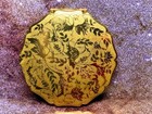 Stratton Queen Unused Gold Tone Floral-vintage Powder Compact  Makeup Mirror-1g