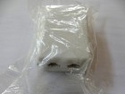 Dual Telephone Surface Wall Mount Phone Jack Outlet Rj11 - White