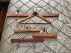 5 Vintage Wooden Pants Hangers  Incl Setwell  One Northumberland Pa Coat Hanger
