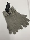 Nwt Victorias Secret Rhinestone Knit Gray Winter Gloves Stocking Stuffer