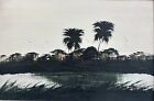 James Gibson   black And White Nature   Florida Highwaymen Upson Oil Painting