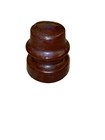 Vintage Electric Ceramic Glaze Telephone Cap Telegraph Pole Insulator Brown