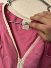 Lacoste Women Sleeveless Tennis Dress Pink Zip Neck Womens Size 38