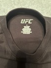 Ufc T-shirt Men   s Medium Black Long Sleeve Blank Crew Neck Nwot