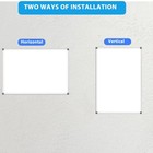Dry Erase White Board Double-sided 16  X 12 hanging 8 Magnetic Markers 4 Magn   