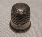 Vintage Sterling Silver Sewing Thimble  Sz 9 Rolled Edge