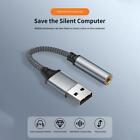 1x 3 5mm To Usb Mic headphone Jack Stereo Headset Audio Adapter Sound Card