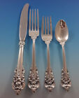 Grande Baroque By Wallace Sterling Silver Flatware Set For 8 Service 32 Pieces