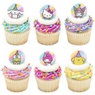 Hello Kitty   And Friends Cupcake Rings     12 Count
