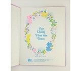 Unused Vintage Baby Memory Record Book Album Unisex Infant Beautiful 6 Yrs