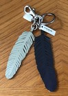 Nwt Coach Multi Feather Bag Charm  Key Chain  Key Ring 2760