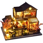 Wooden Diy Doll House Miniature Creative Model With Led Light Decor Gift