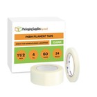 24 Rolls  Clear Filament Strapping Tape  1 5  X 60 Yards  Economy Grade  4 0 Mil