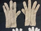 Lovely Pair Of Period Hand Crocheted Vintage Gloves From Film Collection