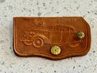 Vintage Leather Punched Key Holder Case Wallet - Motor Shop Garage International