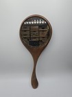 Vintage Wood Hand Mirror Carved Chad Vorhees
