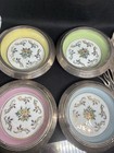 Silver Lot 925 800 153g   Sterling Hunt Hallmark Coaster Hand Painted Set Of 4
