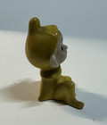 Vintage Yellow Ceramic Pixie Elf Figurine Smiling Knee Up Japan Elve