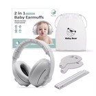 Babies 2in1 Design Ear Defenders Noise Reduction Baby Ear Protection Earmuffs