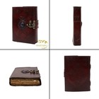 Blank Spell Book Of Shadows Journal With Lock Clasp Prop Vintage Handmade Lea   