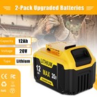 Cordless Led Work Light For Dewalt 20v 20 Volt Max Lithium Ion Battery Dcb206-2