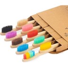 Biodegradable Bamboo Toothbrush Pack Of 10 Soft Charcoal Bristles Kids New