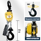 Manual Mini Lever Chain Hoist 550lb Capacity 5ft Lift W g80 Chain Ratchet Hoist