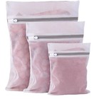 3 Pcs pick Size  Zipped Mesh Laundry Bags For Delicates Washing Clothes Wash Bag