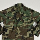 Us Army Military Coat Cold Weather Field Jacket Woodland Camouflage Medium Long