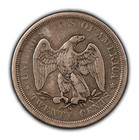 1875-s 20c Twenty Cent Piece - Light Rainbow Patina - Fine - Sku-t4686