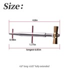 1x 4 3 4  Stainless Steel Tool With Aluminum Bronze T-bar Nut Fits Repair Hoses