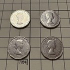 Royal Canadian Mint 1960-1962 Mint 12-sided Coin Set Of 4 Canada