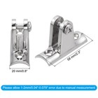  2pcs Boat Bimini Top Fitting Hardware Stainless Steel Boat Deck Hinges 