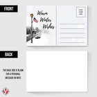 4 X 6  Warm Winter Wishes Post Cards  Blank American Greeting Note Cards  50 Qty