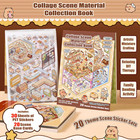 20 Sets 3d Sticker Scene  Miniature House Book For Sticker Therapy  Cute Cartoon