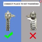 2 Pcs 6-foot Laptop Lock Notebook Combination Lock Security Cable 4 Digit