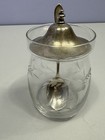 Revere Silversmiths Inc Sterling Glass Silver Jam Jelly Spoon Etched Condiment