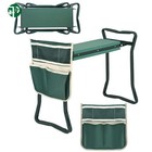 Folding Garden Kneeler Kneeling Bench Stool Soft Cushion Seat Pad   Tool Pouch