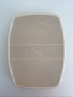Tupperware  813 Almond Divided Lunch Container W  814 Sheer Lid  Free Ship