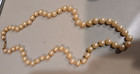 Vintage Faux Pearl Necklace W  14k Clasp   Choker With Graduated Pearls